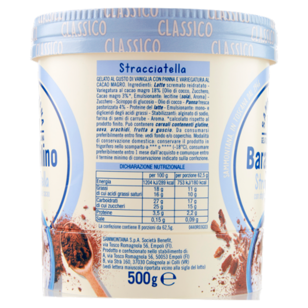 Sammontana Barattolino Classico Stracciatella 500 g