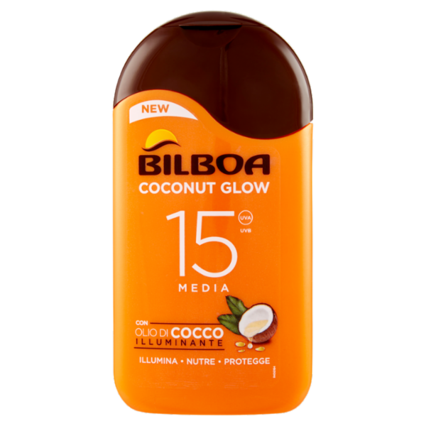 Bilboa Coconut Glow 15 Media con Olio di Cocco Illuminante 200 ml