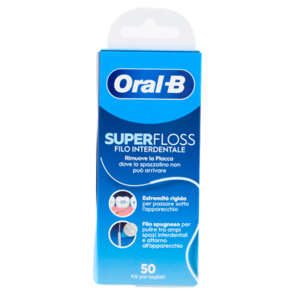 Oral-B Superfloss Filo Interdentale Fili pre-tagliati 50 pz