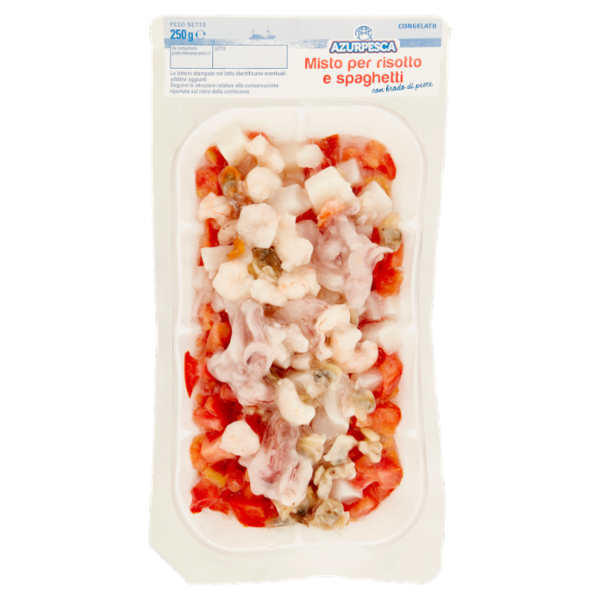 Azurpesca Misto per risotto e spaghetti Congelato 250 g