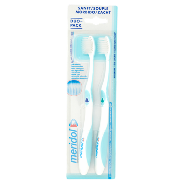 meridol spazzolino Protezione Gengive, morbido, 2 pezzi