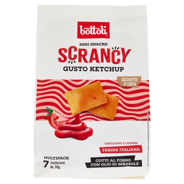 bottoli Mini Snacks Scrancy Gusto Ketchup 7 x 30 g