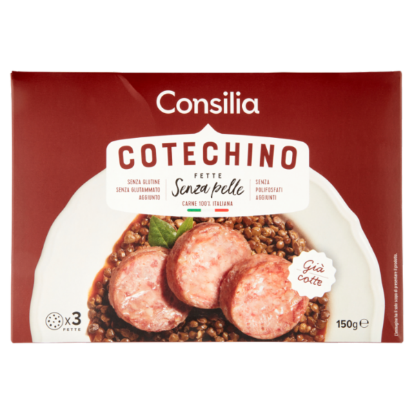 Consilia 3 Fette di Cotechino Cotto 150 g
