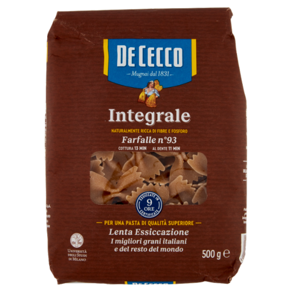 De Cecco Integrale Farfalle n° 93 500 g
