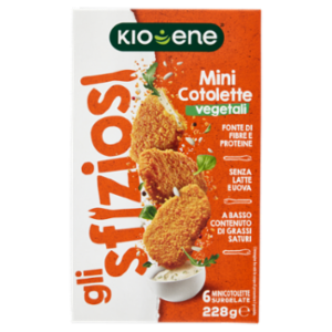 Kioene Gli Sfiziosi Mini Cotolette Vegetali 6 Minicotolette Surgelate 228 g