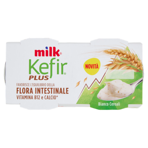 Milk Kefir Plus Flora Intestinale Bianco Cereali 4 x1 25 g