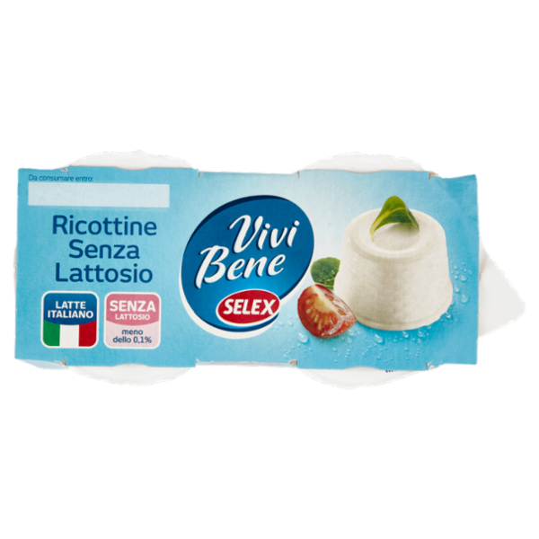 Selex Vivi Bene Ricotta Senza Lattosio 2x100 g
