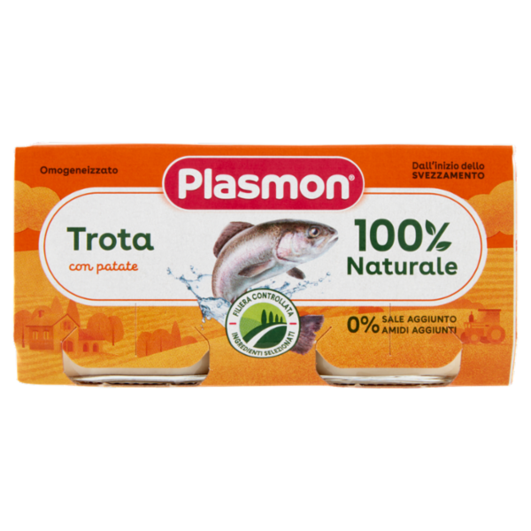 Plasmon Omogeneizzato Trota con patate 2 x 80 g