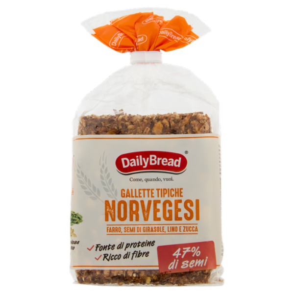 DailyBread Gallette Tipiche Novergesi Farro, Semi di Girasole, Lino e Zucca 190 g