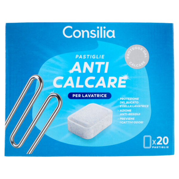 Consilia Anticalcare per Lavatrice Pastiglie 20x16 g