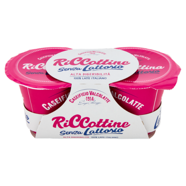 Caseificio Valcolatte Riccottine Senza Lattosio 2 x 90 g