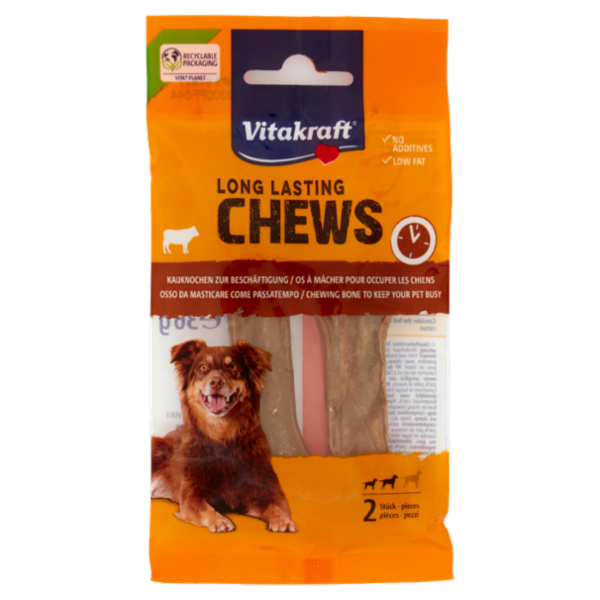 Vitakraft Long Lasting Chews Osso da Masticare Come Passatempo 2 pezzi 36 g