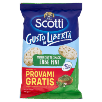 Riso Scotti Minirisette Snack Erbe Fini 60 g