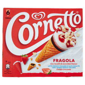 Cornetto Fragola 6 x 75 g