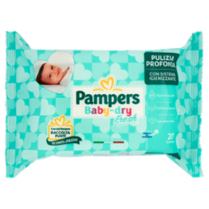 Pampers Baby-dry Fresh Salviette 20 Pz