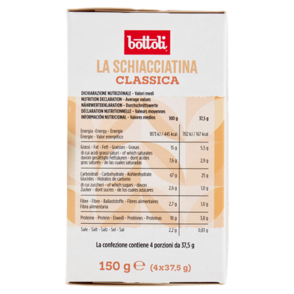 bottoli la Schiacciatina Classica 4 x 37,5 g