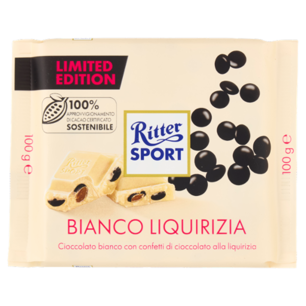 Ritter Sport Bianco Liquirizia 100 g