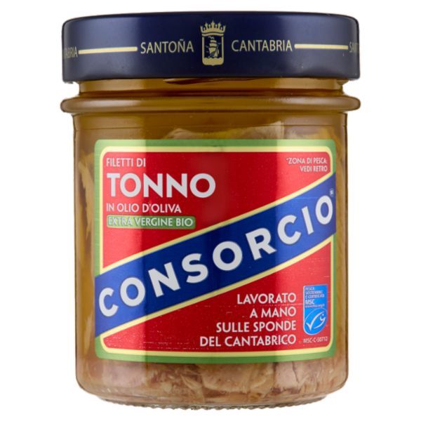 Consorcio Filetti di Tonno in Olio d'Oliva Extra Vergine Bio 175 g