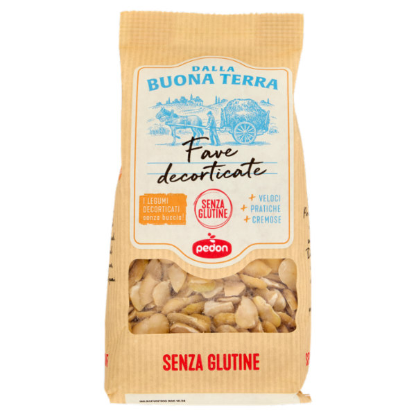 Dalla Buona Terra pedon Senza Glutine Fave decorticate 300 g