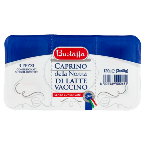 Bustaffa Caprino della Nonna di Latte Vaccino 3 x 40 g