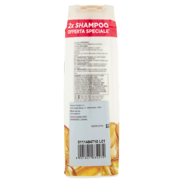 Pantene Pro-V Shampoo Antiforfora 2x225 ml