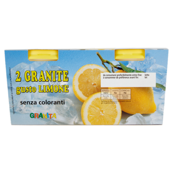 Alpigel Granite gusto Limone senza coloranti 2 x 135 g