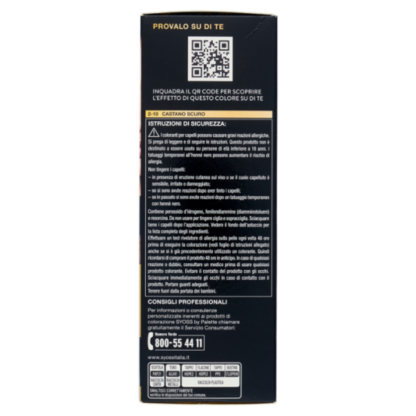 Syoss By Palette Oleo Intense 2-10 Castano Scuro