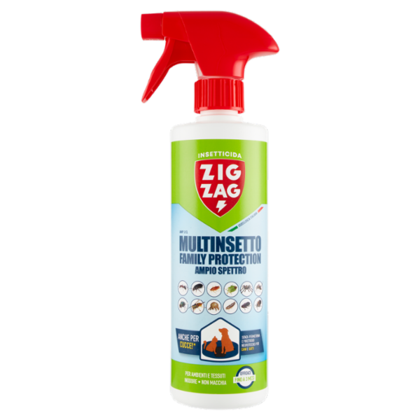Zig Zag Insetticida AMP 2 CL Multinsetto Family Protection Ampio Spettro 400 ml