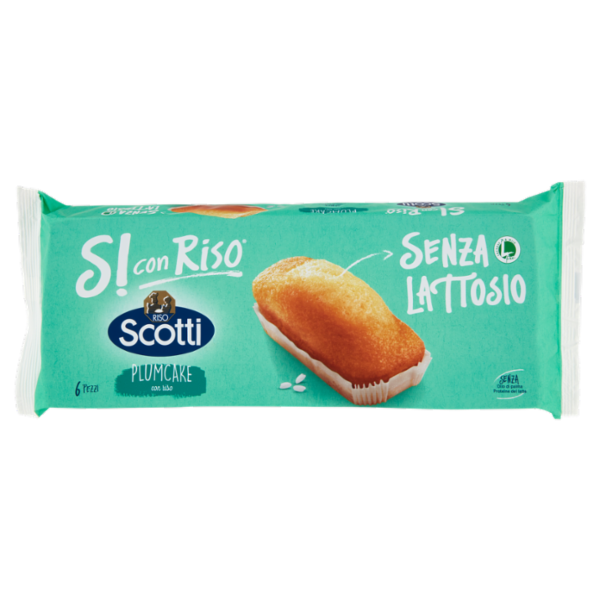 Riso Scotti Si con Riso Senza Lattosio Plumcake con riso 6 x 31,7 g
