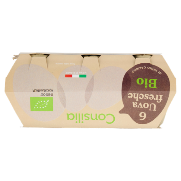 Consilia 6 Uova Fresche di Vario Calibro Biologiche