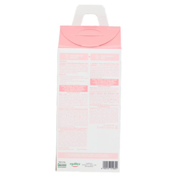 equilibra Rosa Ialuronica Beauty Routine Viso Idratante - Rigenerante Maschera + Crema 75 ml