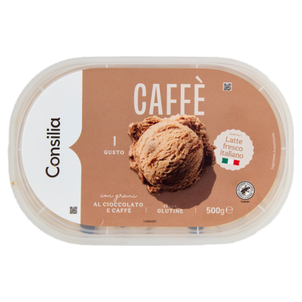 Consilia Gelato Caffè con Grani al Cioccolato e Caffè 500 g