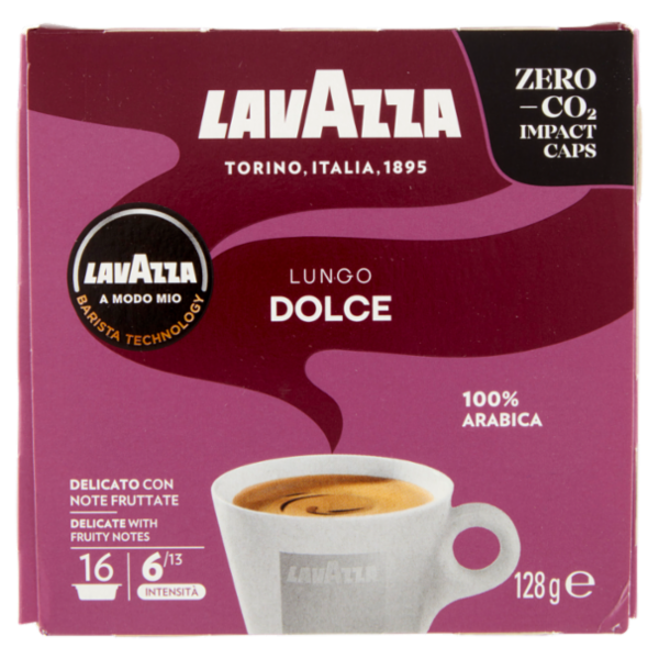 Lavazza A Modo Mio Lungo Dolce 16 Capsule 128 g