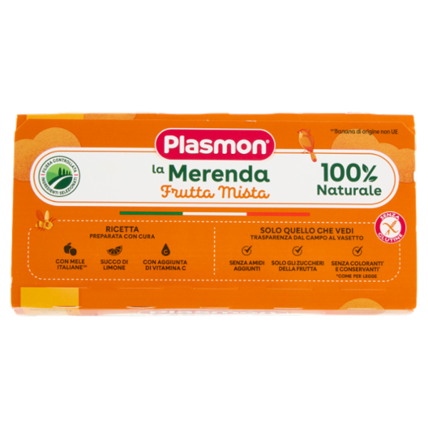Plasmon la Merenda Omogeneizzato Frutta Mista 4 x 100 g