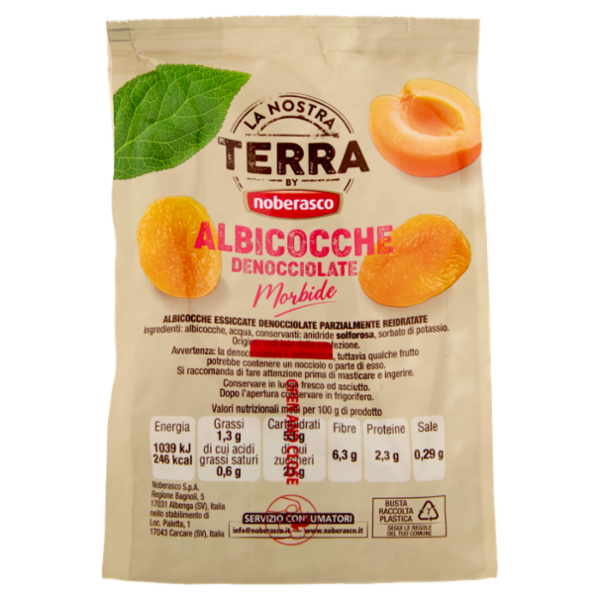 La Nostra Terra Albicocche Denocciolate Morbide 300 g