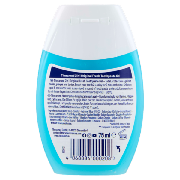 Theramed Original Fresh Toothpaste Gel 75 ml