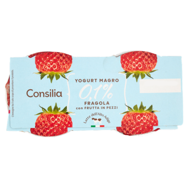 Consilia Yogurt Magro 0,1% Fragola 2x125 g
