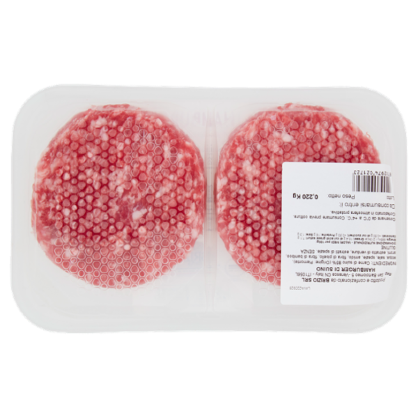 Brizio Hamburger con salsiccia 0,220 kg