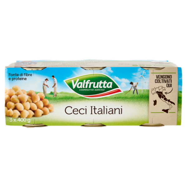 Valfrutta Ceci Italiani 3 x 400 g