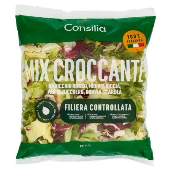 Consilia Mix Croccante Lavato e Pronto per il Consumo 250 g