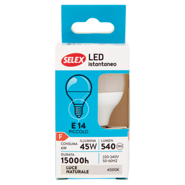 Selex Lampadina Led Sfera E14 6W
