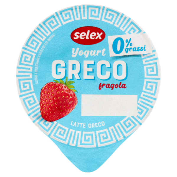Selex Yogurt Greco 0% Grassi Fragola 150 g
