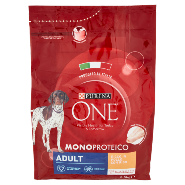 PURINA ONE Monoproteico Adult Ricco in Pollo con Riso 2,5 kg