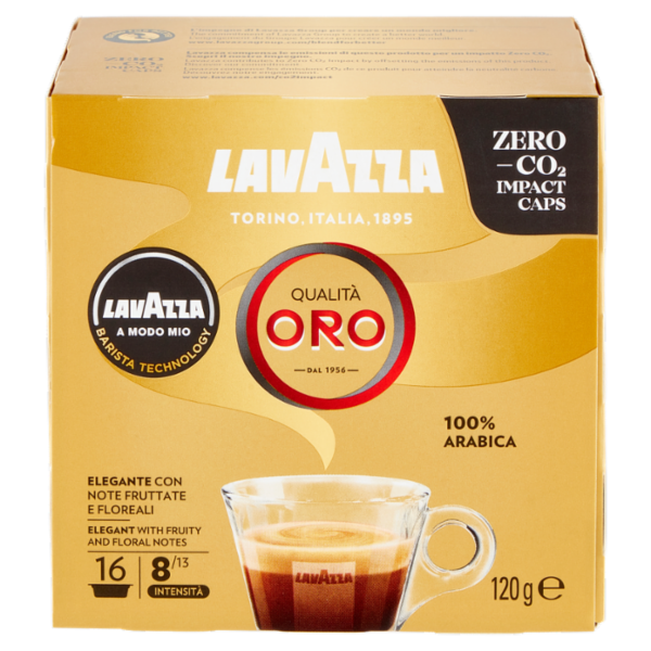 Lavazza A Modo Mio Qualità Oro 16 Capsule 120 g