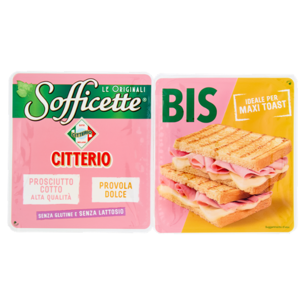 Citterio Sofficette Bis Prosciutto Cotto Alta Qualità - Provola Dolce 70 g