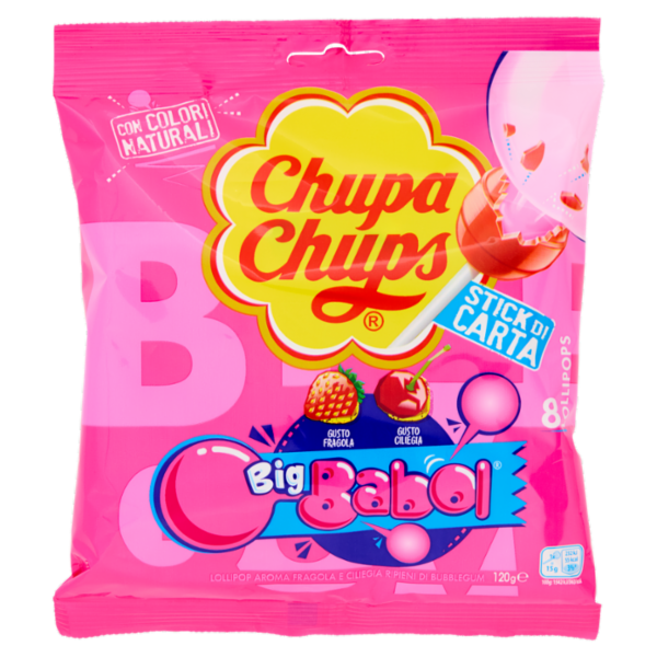 Chupa Chups Big Babol 8 Lollipops 120 g