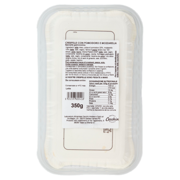 Cecchin la Crespella Pomodoro e Mozzarella 350 g