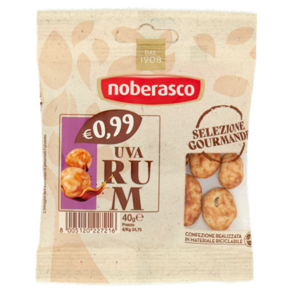 noberasco € 0,99 Uva al Rum 40 g