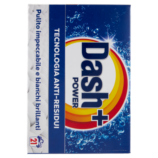 Dash Power Detersivo Lavatrice in Polvere, Tecnologia Anti-Residui, 21 Lavaggi 1050 g