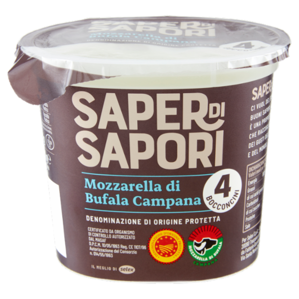 Selex Saper di Sapori Bocconcini di Mozzarella di Bufala Campana D.O.P. 200 g